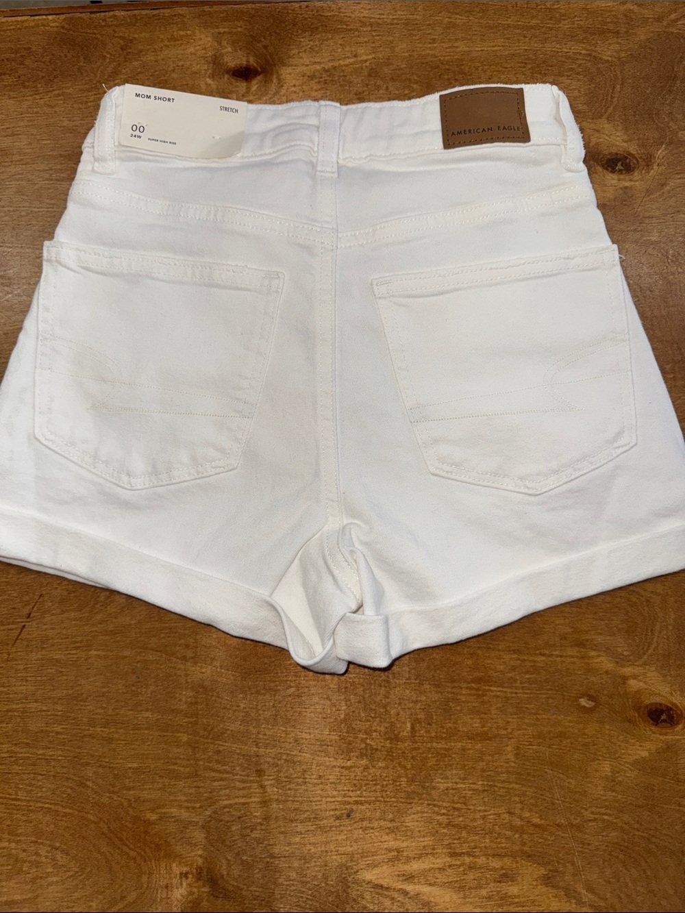American Eagle Outfitters White Mom Shorts